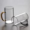 High quality Glass Coffee milk Mug Tea Mug 300ml Heat Resistant Glass Tea Cup Coffee Cup Drinkware gift Milk cup