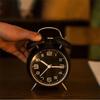 Metal Frame Silent Twin Bell Loud Alarm Clock Luminous Table Clock Student Alarm Clock  Bedroom