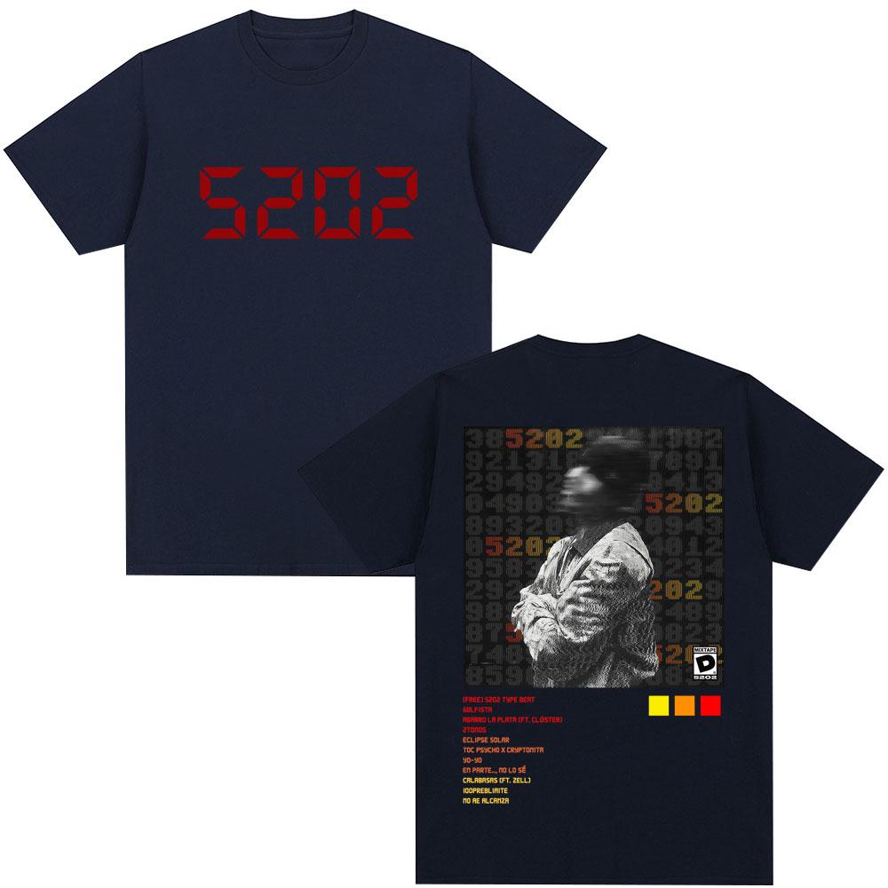 Rapper Duki 5202 MIXTAPE Retro T-shirt for Men and Women Hip-hop Gothic, Extra-large Summer Print 100% Pure Cotton T-shirt