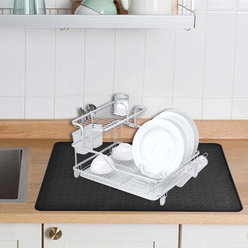 1pcs Silicone Stove Cover Mat Heat Resistant Non-Slip Counter Protector for Induction Cooktop Universal Kitchen Sink Drying Pad