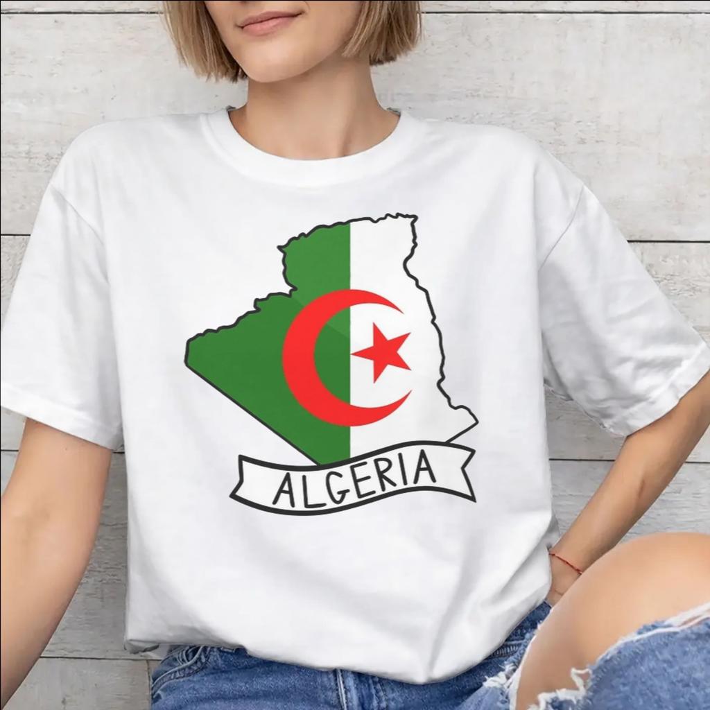 DZ Algeria Algerian Flag Merch Unisex T Shirts Pure Cotton Tee Graphic Tops Tshirt