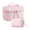 BAGSMART Ladies Portable Cosmetic Bag Large-capacity Travel Washing Bag  Makeup Storage Bag High Appearance Index
