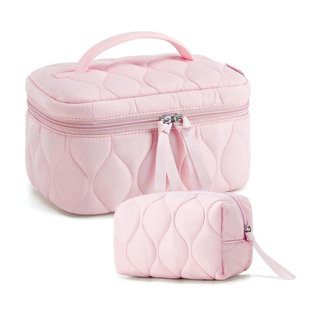 BAGSMART Ladies Portable Cosmetic Bag Large-capacity Travel Washing Bag  Makeup Storage Bag High Appearance Index