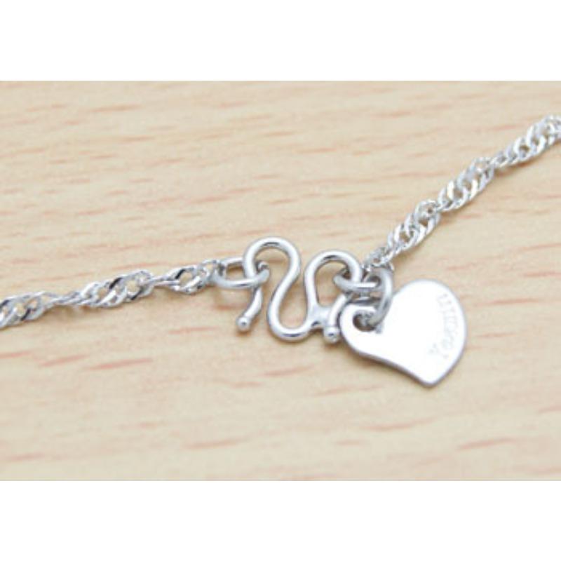 Girls' Simple Water Wave Chain Platinum-Plated Collarbone Chain Cold Wind Accessories Chain Jewelry