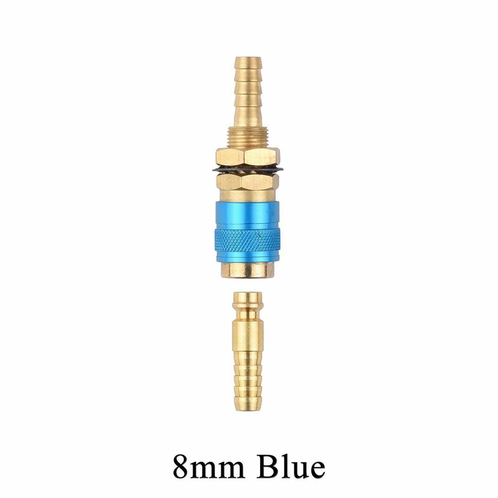 

Швидкий роз’єм Водяний адаптер Фітинг Газові надійні запасні частини 8mm Blue