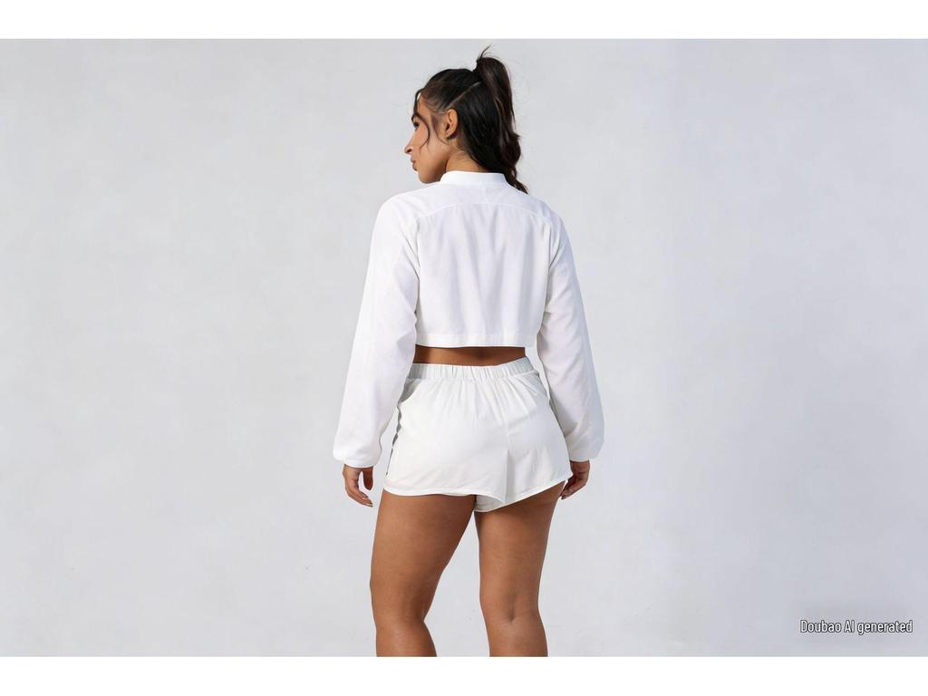 Transgraniczny Kardigan ALO z Kołnierzem Stojącym Ochrona Przeciw Słońcu Dwustronne Spodnie Sukienka Zestaw do Jogi