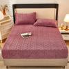 Gaoke Heavy Tafu Fleece Fitted Sheet, Bedcover, Single Piece Cotton Clip Mattress Protective Cover, Winter Fitted Sheet, Single Piece