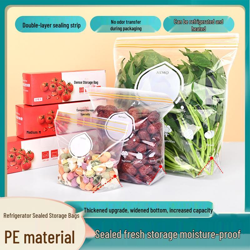 Thickened Self-Sealing Multi-Functional Freezer Storage Bags for Kitchen