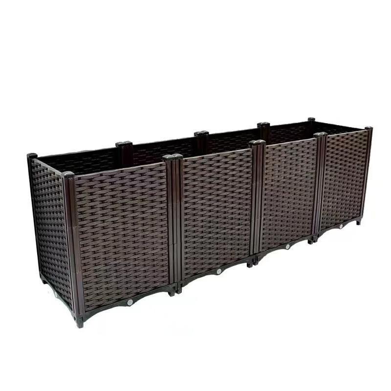 Outdoor Rattan Style Planter Box