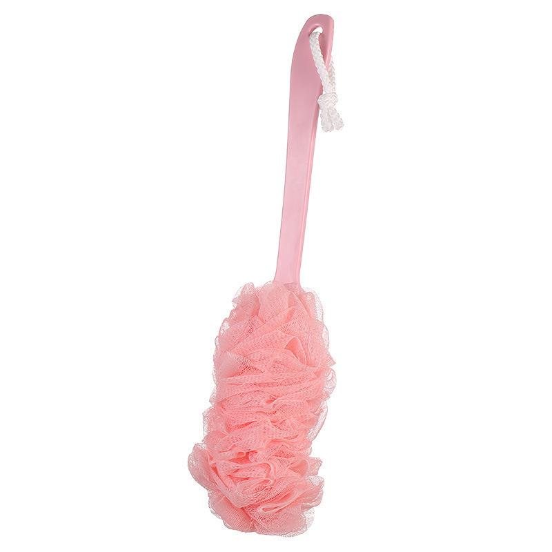 Long-Handled Bath Brush Set: Exfoliating Back Scrubber, Soaking Sponge, Bath Flower, Bath Ball.