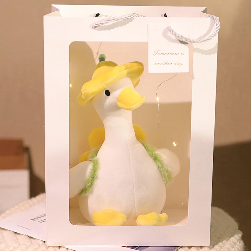 Adorable Yellow Duck Plush Toy - Soft Goose Pillow for Hugs and Birthday Gifts