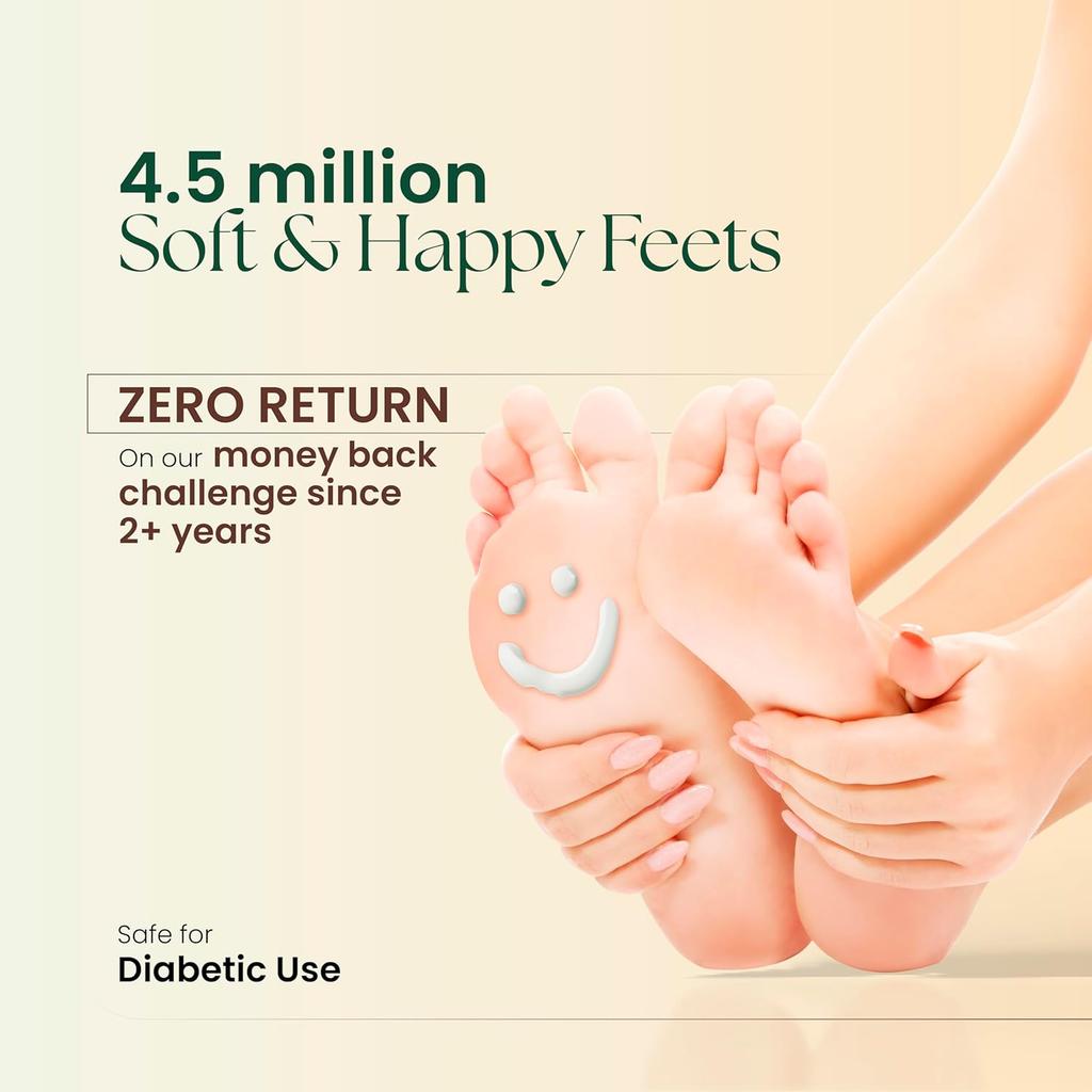 MOHA Foot Cream for Dry Cracked Feet 50gmX  Pack of 2 | Deep Nourishment, Cooling & Vegan Heel Repair Cream