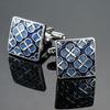 1 Pair Enamel Polishing Retro Pattern Men Cufflinks Electroplating Wear-resistant Shirt Cuff Buttons Clothing Accessories