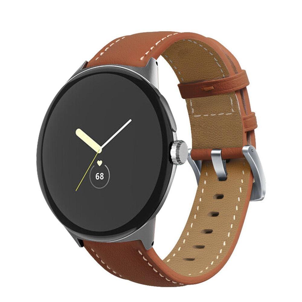 Band For Google Pixel Watch 2/Pixel Watch Genuine Leather Strap Replacement Belt Smartwatch Wrist Bracelet Straps Accessories for Pixel Watch