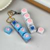 Adorable Silicone Cat Paw Keycap Fidget Keychain, No LED Light, Portable Stress Relief Toy for Adults & Children