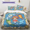 Cardcaptor Sakura Pattern Bedding Quilt Set Quilt Cover Pillowcase Home Decoration Birthday Gift (1 * duvet cover + 2 * pillowcase, without core)