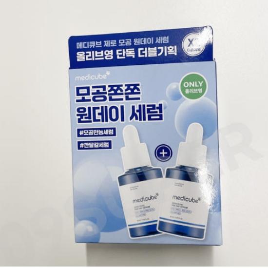 Medicube Zero Pore One Day Serum 30ml + 30ml (1+1) | Daily Pore Tightening & Sebum Control Serum
