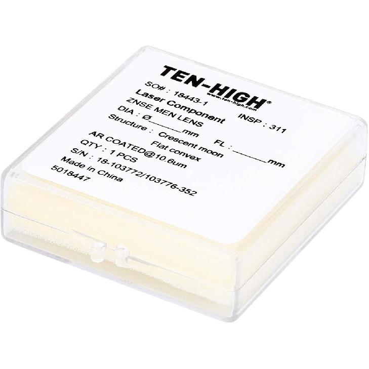 TEN-HIGH CO2 Laser Lens 20mm Laser Mirror CO2 Laser Focal Lens Laser Focus Lens, ZnSe for CO2 Laser Engraving Cutting Machine, Dia20mm FL50.8mm