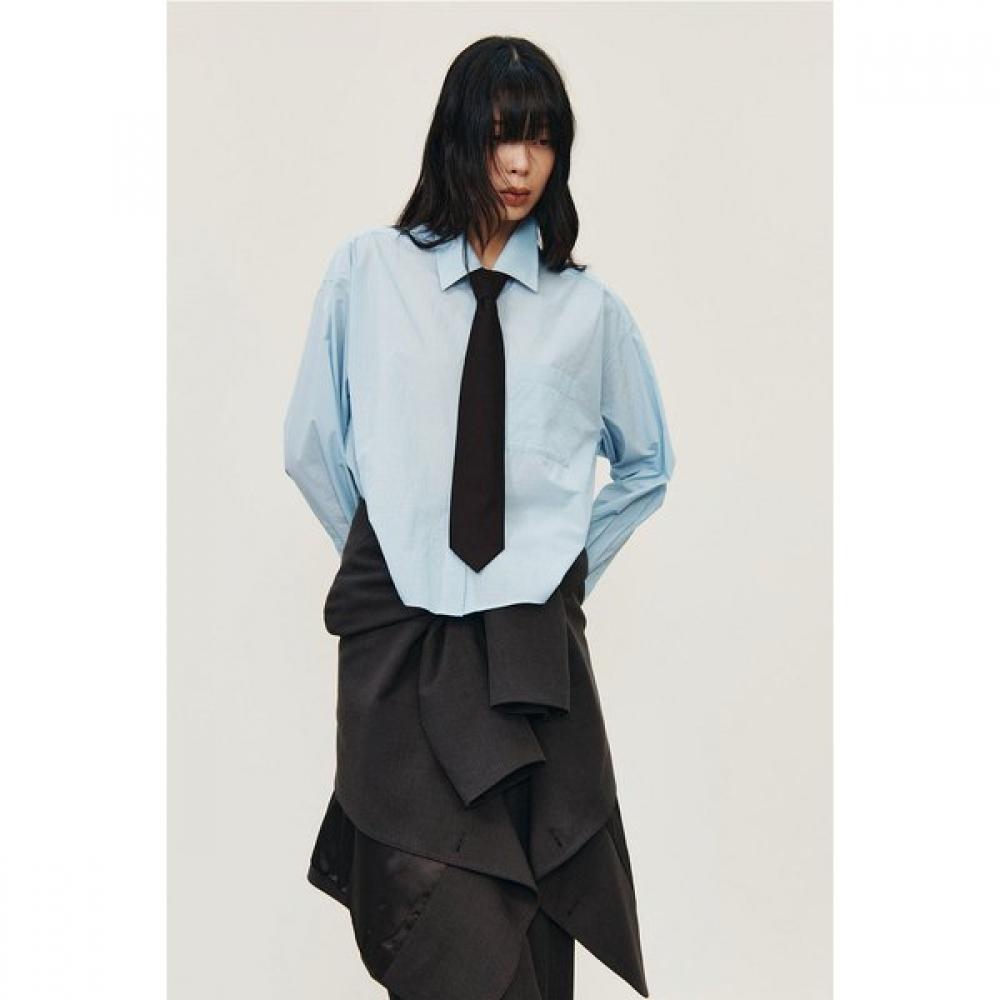 STUDIO TOMBOY Back Banding Stripe Long Sleeve Shirt 9105321087ar 