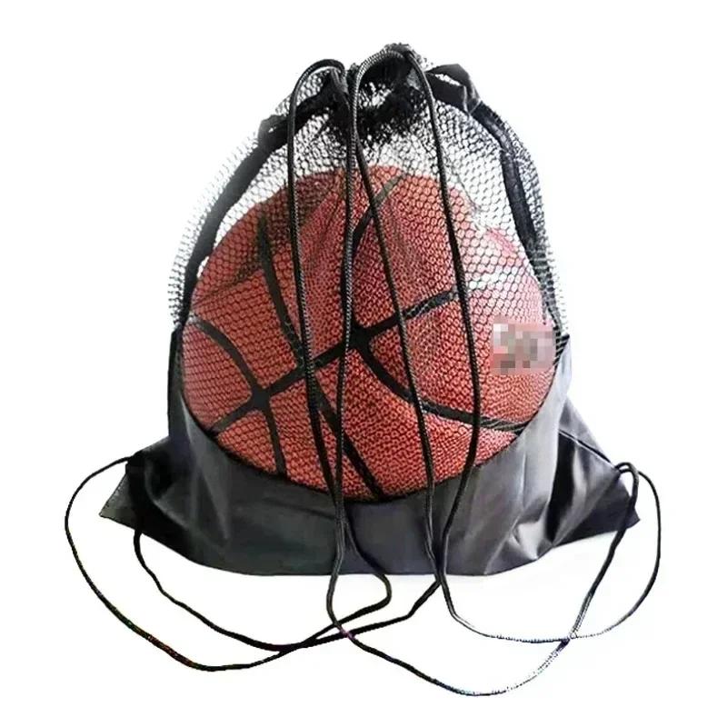2026 Hot Portable Basketball Mesh Bag Outdoor Football Soccer Storage Volleyball Backpack Ball Fitness Training Bag