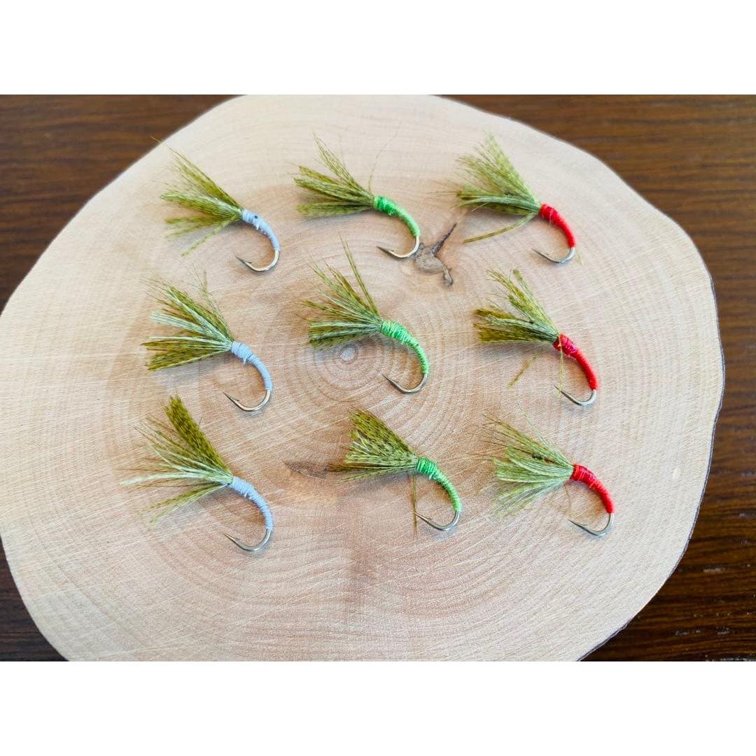 Used Mountain stream strongest Tenkara-kun series  9 pieces fly upside-down kebari char amagoyamame