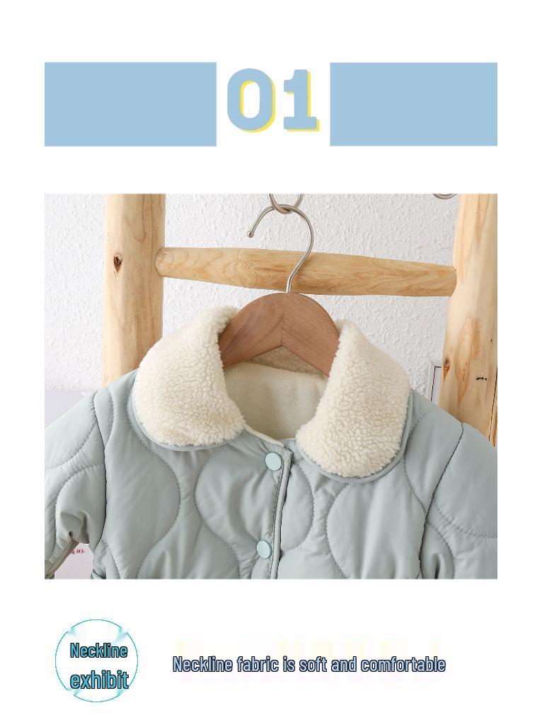 2023 Kinder Baumwollanzug mit Fleecefutter: Jungen & Mädchen Winter Prinzessin Jacke