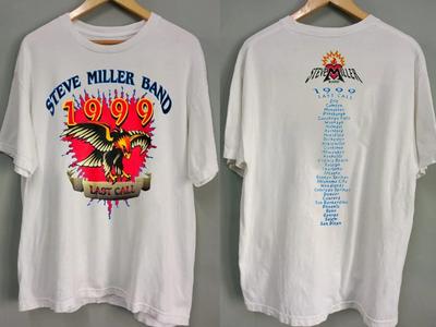 1999 Steve Miller Band Last Call Tour Konzert T-Shirt, Rockkonzert-Shirt