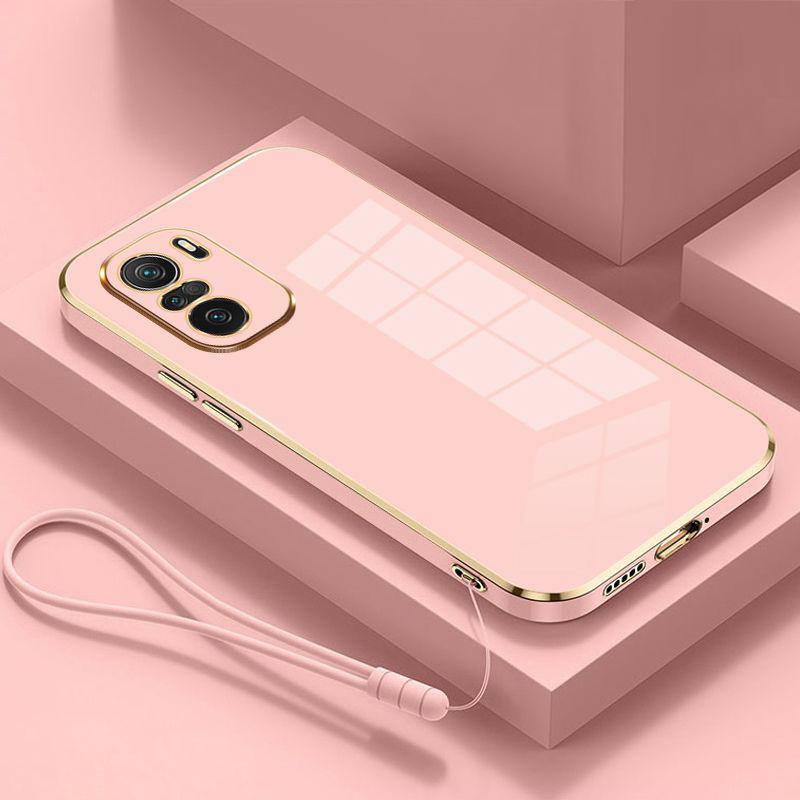 

Для Xiaomi Poco M5S Чохол Розкішний Квадратний Позолочений Redmi Note 10 10S Чохол для Телефона Ударостійкий Силіконова Задня Кришка Fundas For Redmi Note10S&Case & Strap