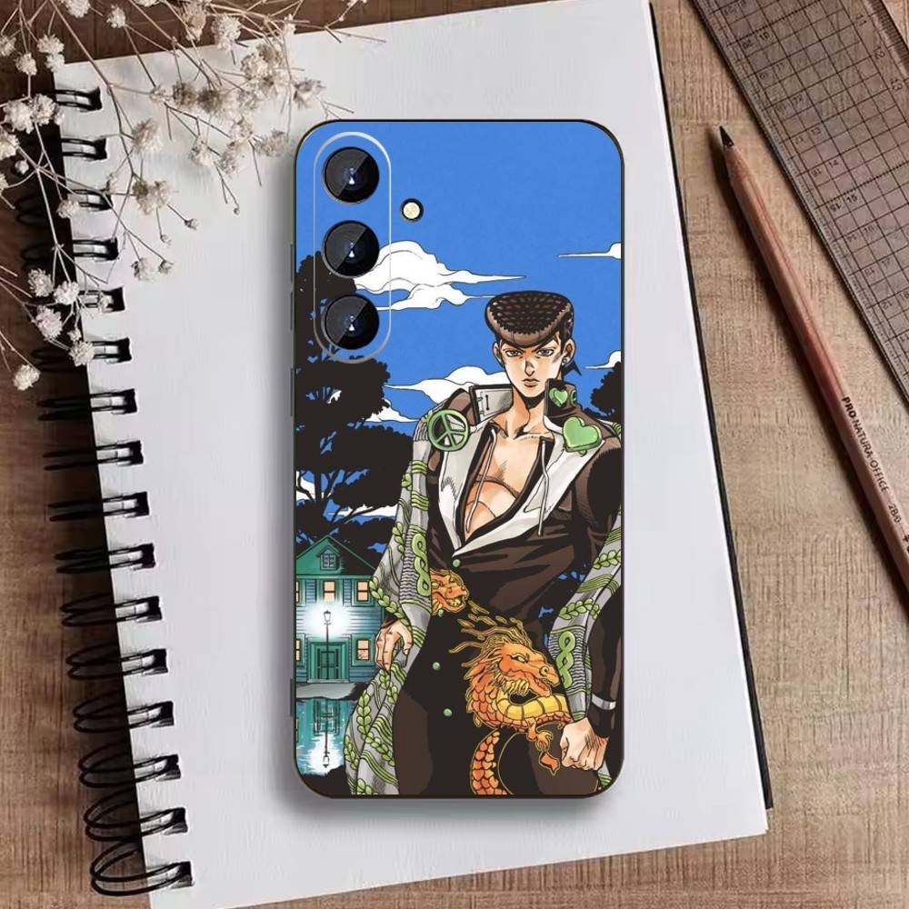 Anime Jojos Bizarres Adventures Phone Case For Samsung Galaxy A73,21,22,32,71,53,52,51,80,5G Soft Black Cover