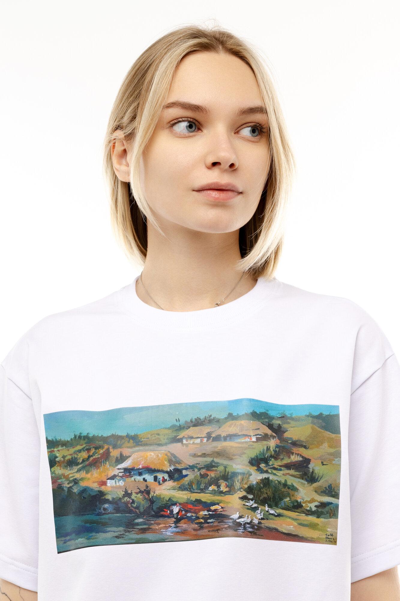 Black oversized t-shirt with print M