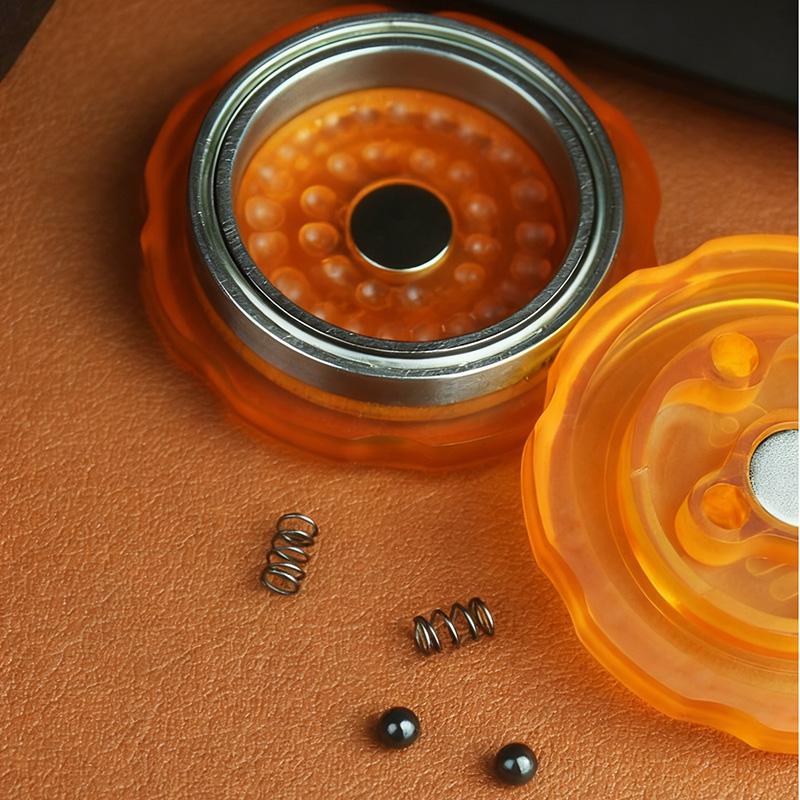 Novel Fishbone E Mechanical Magnetic Haptic Coin Fidget Toys Fun Stress Relief Toy Relieves Anxiety and Relaxes Fidget Spinner