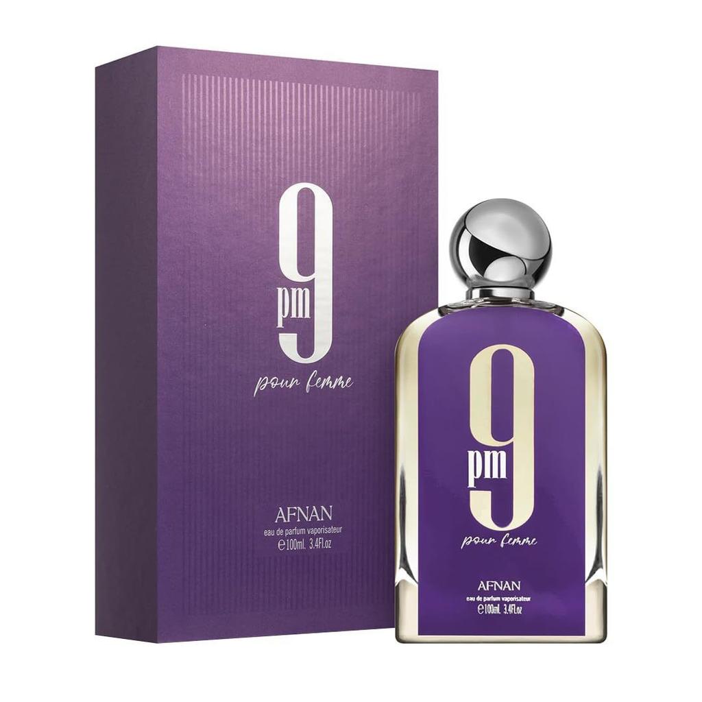 AFNAN 9PM Original Dubai Parfüm für Männer 3D Logo Schwarze Metallkappe Premium Arabischer Duft Langanhaltend