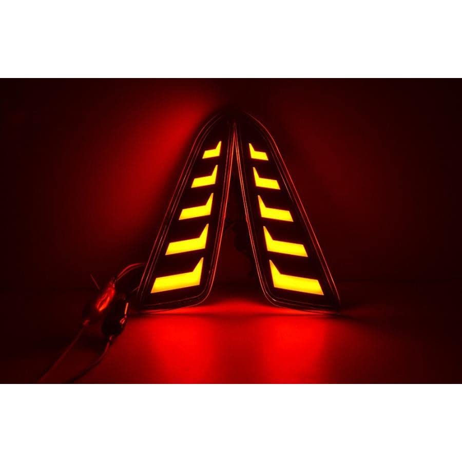 Yaris Exclusive LED Reflector MXPH MXPA10 15 KSP210 Collision Prevention Rear Dress Up Red Lens Fiber Tail Lamp [Parallel Import]