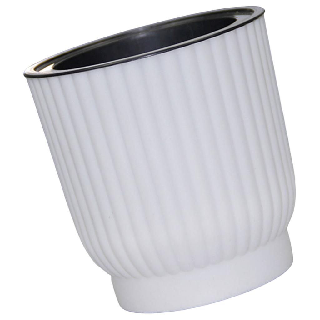 Plant Flower Pot Self Watering Pot White Round Planter Balcony Office Home Succulent Automatic Water-absorbing Flower Pots