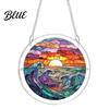 Garden Decorative Suncatcher Acrylic Puzzle Suncatcher Stained Glass Style Window Hanging Sun Catcher Panel DIY Colorful Art Jigsaw for Home Decor