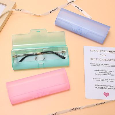 Colored Transparent PVC Glasses Case - Lightweight Portable Reading Glasses Storage Box