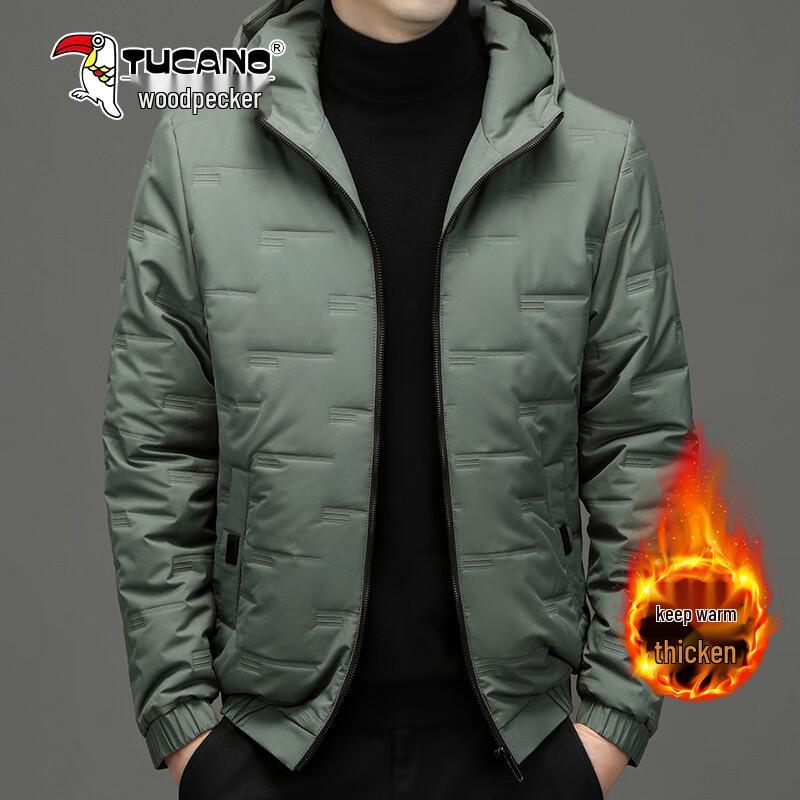 

Woodpecker Men s Winter 2025 Hooded Cotton Jacket 4XL