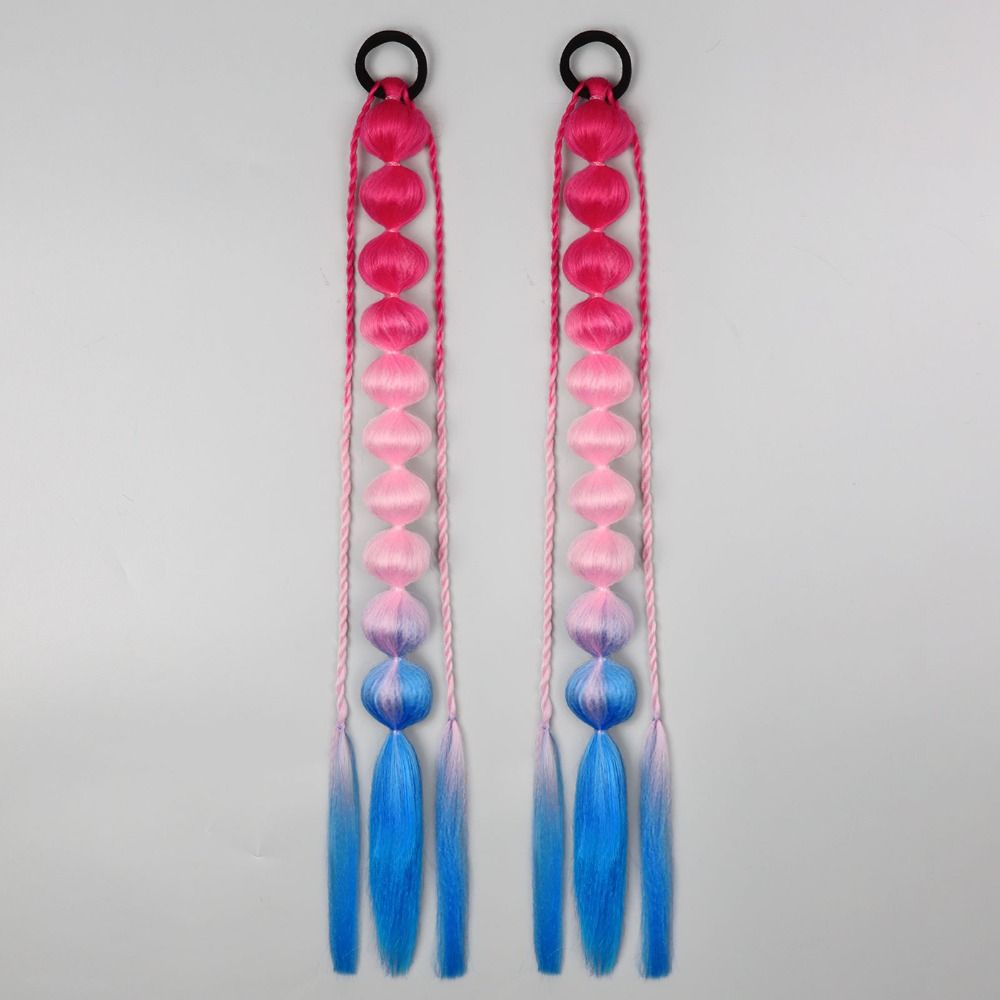 Lantern Braid Bubble Jumbo Braid Colorful Braided Ponytails Natural Twist Braid Bulk  for Women
