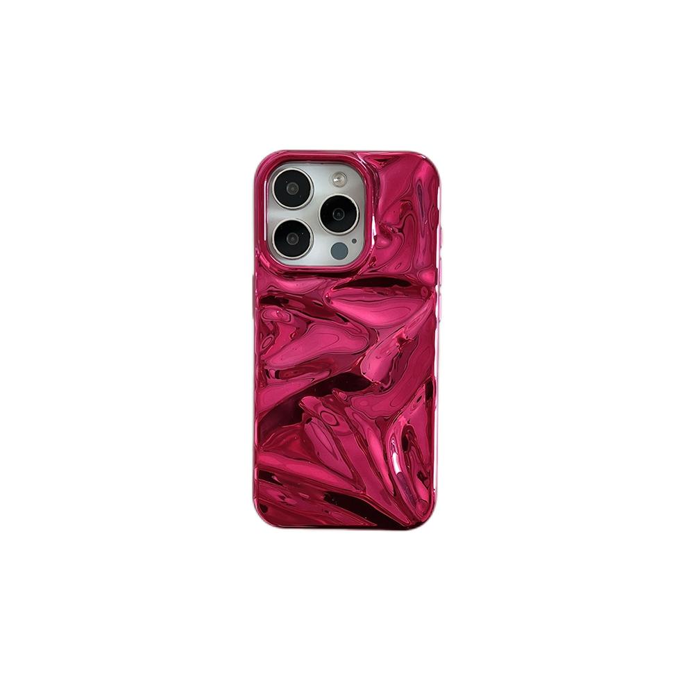 3D Electroplated Water Ripple Pattern Phone Case For 17 Air 16 15 14 13 12 11 Pro Max 15pro Soft Shockproof Back Cover