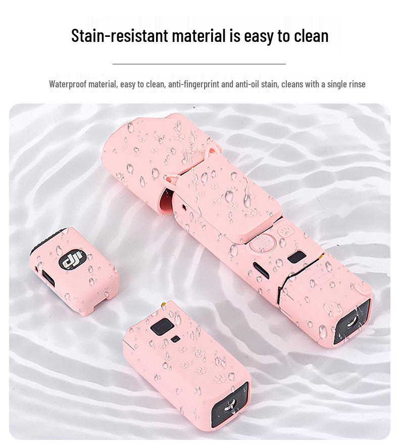 DJI Osmo Pocket 3 Silikon Koruyucu Kılıf: Gimbal Kamera için Toz Geçirmez, Darbeye Dayanıklı Kılıf