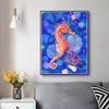 5D DIY Diamond Painting Seahorse Rhinestone Animal Picture Full Diamond Embroidery Cross Stitch Kit Gift Mosaic Home Decoration