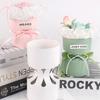 10/20 Stück Rund/Gebogen Bouquet Stereotyp Kraftpapier Blumen Rosen Verpackung Auskleidung Geschenkpapier Blumenladen Materialien Werkzeug
