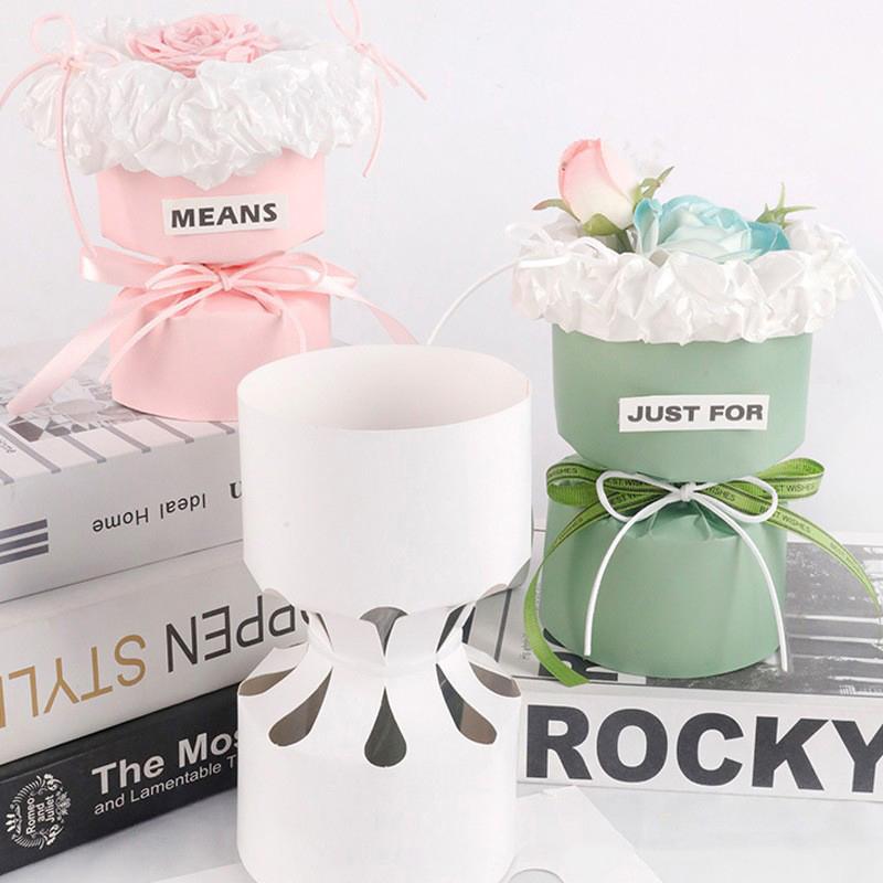 10/20 Stück Rund/Gebogen Bouquet Stereotyp Kraftpapier Blumen Rosen Verpackung Auskleidung Geschenkpapier Blumenladen Materialien Werkzeug
