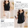 Sleeveless Chiffon Loose Perfect for and Summer [MSFQSNB] Women's Blouse, V-Neck, Summer, Fit, Slimming, Tucked, Casual, Figure-Flattering, Stylish,