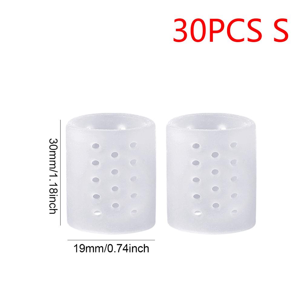 Toe Covers Transparent Silicone Toe Sleeves Breathable Toe Caps for Bunion Corns Hammer Toe Blisters Calluses