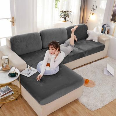 Stretch Sofa Cover Cover All Inclusive Universal Sofa Cushion Living Room Four Seasons Universal Winter Models Plush Thickened Cushion Universal