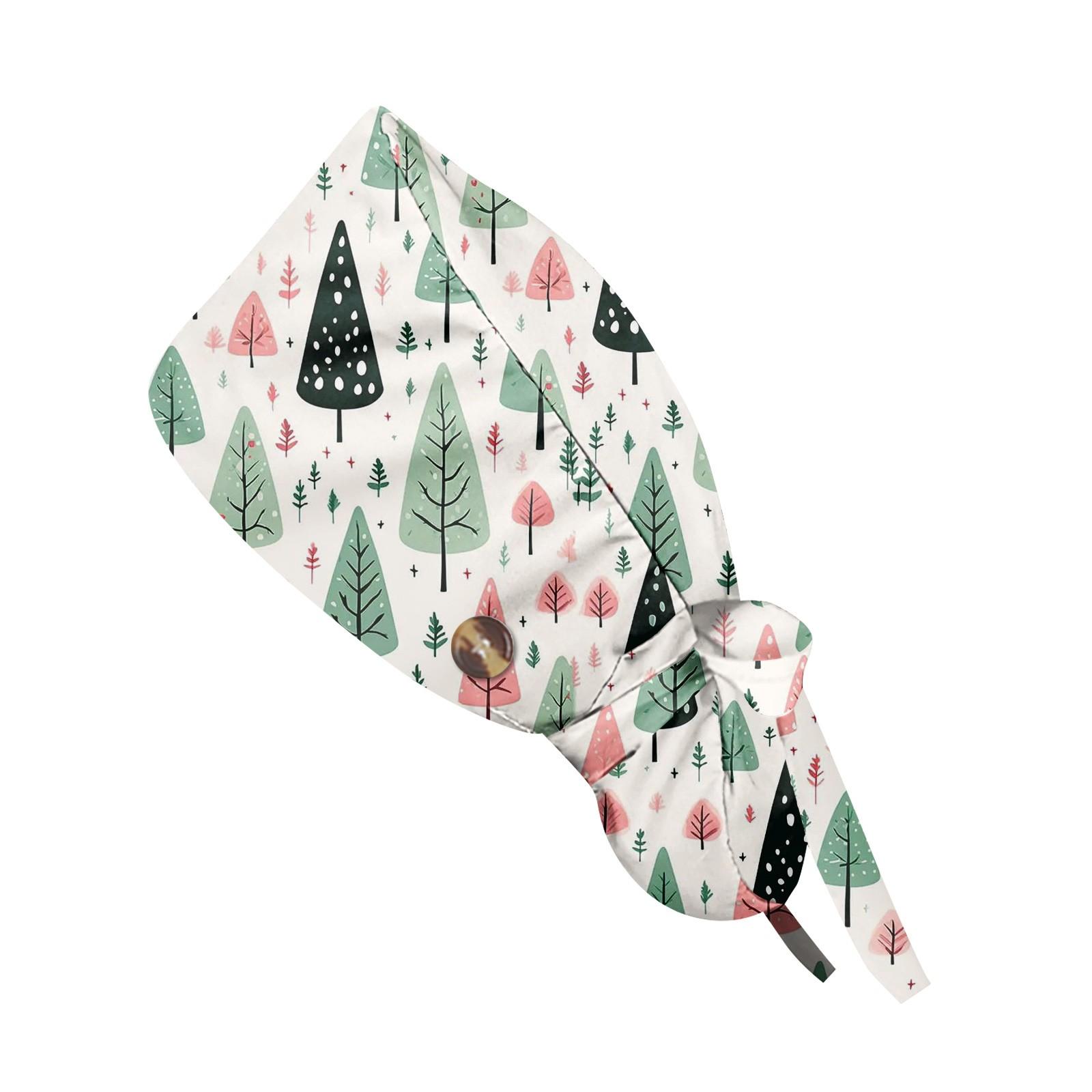 

Модная рождественская рабочая кепка с принтом, повседневная женская кепка с хвостиком, кепка с повязкой, кепка Baotou One Size хаки