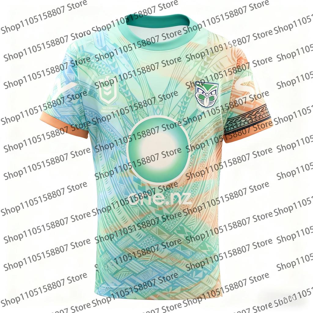 2026 Summer Men's Bestseller New Zealand Warriors Rugby Training Uniform T-shirt for Both Men and Women Quick-drying Top