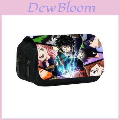 My Hero Academia Double Layer Pencil Case With Nylon Material For Students And Kids