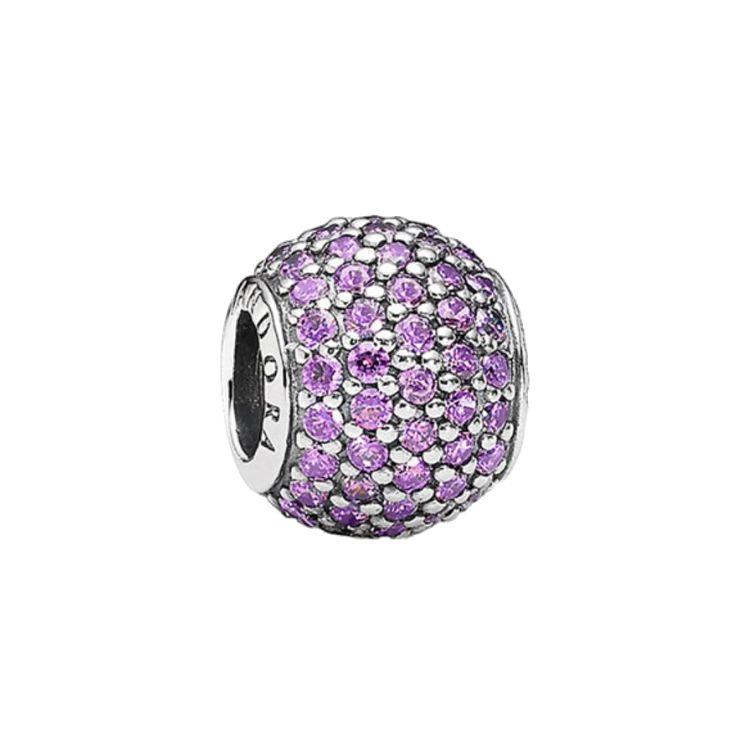 Pandora Purple Zirconia Charm Pendant Women jewelry 791051CFP Purple,F